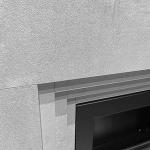 Bellini - Camino a bioetanolo da terra 96x35xH96 cm, effetto cemento