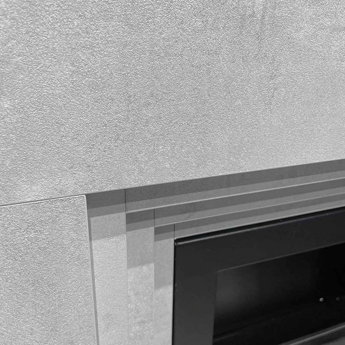 Bellini - Camino a bioetanolo da terra 96x35xH96 cm, effetto cemento