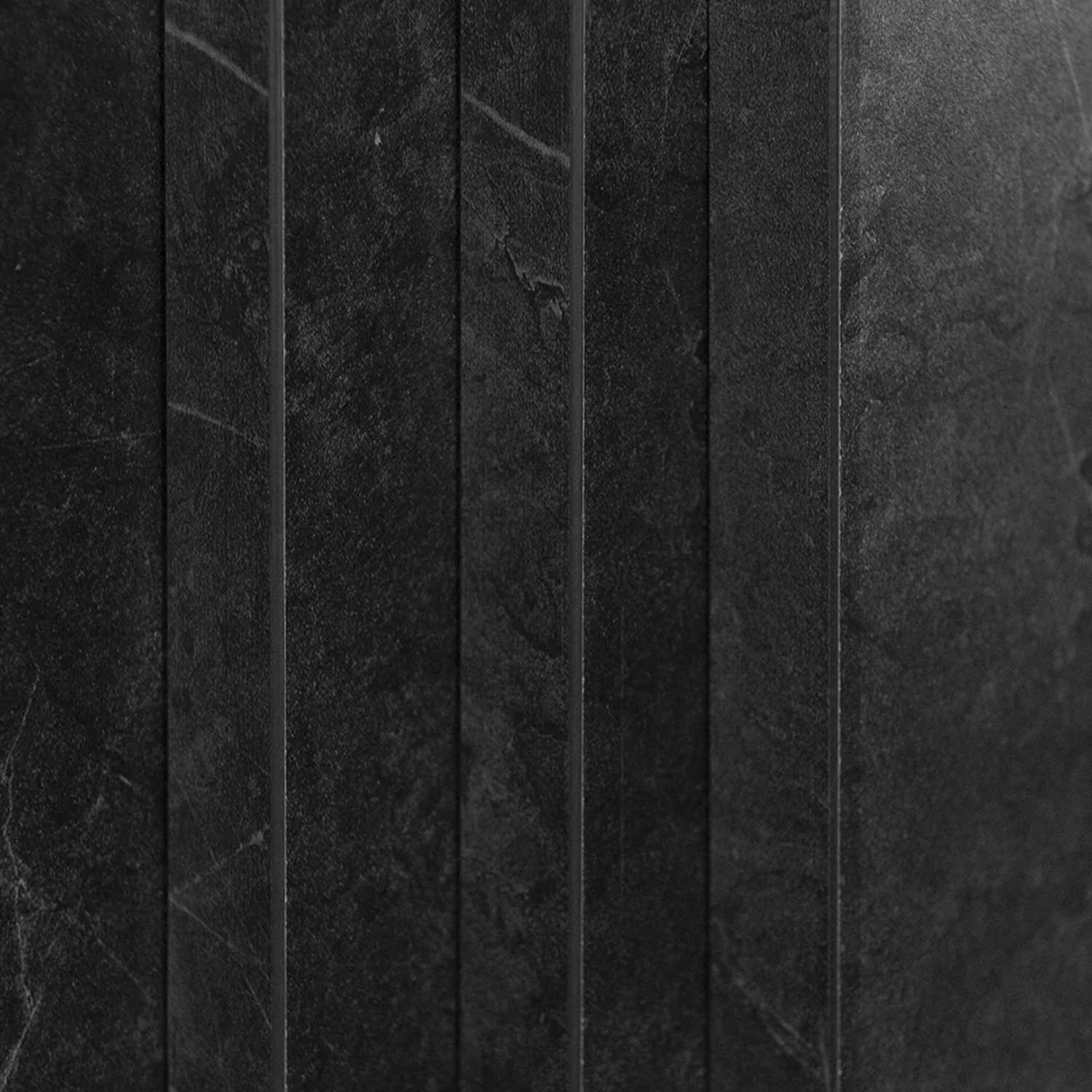 Bellini - Camino a bioetanolo da terra 96x35xH96 cm, effetto marmo nero