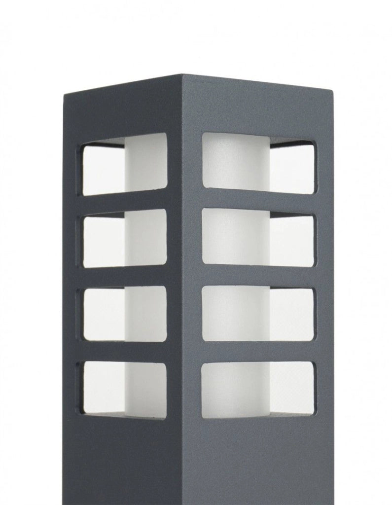 Paletto da giardino 25 cm E27 grigio scuro IP54 SU-MA Rado III