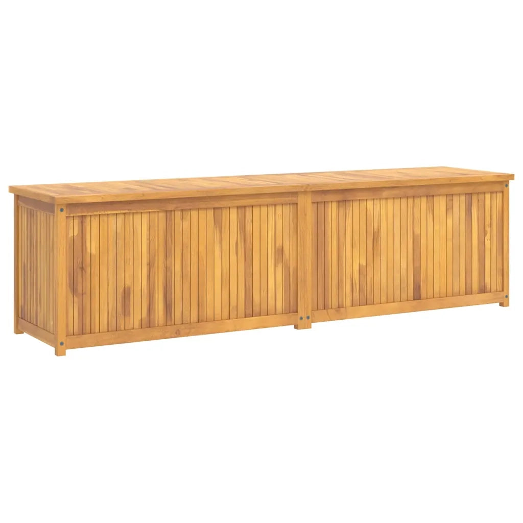 Cassa da Giardino 200x50x55 cm in Legno Massello di Teak 318735