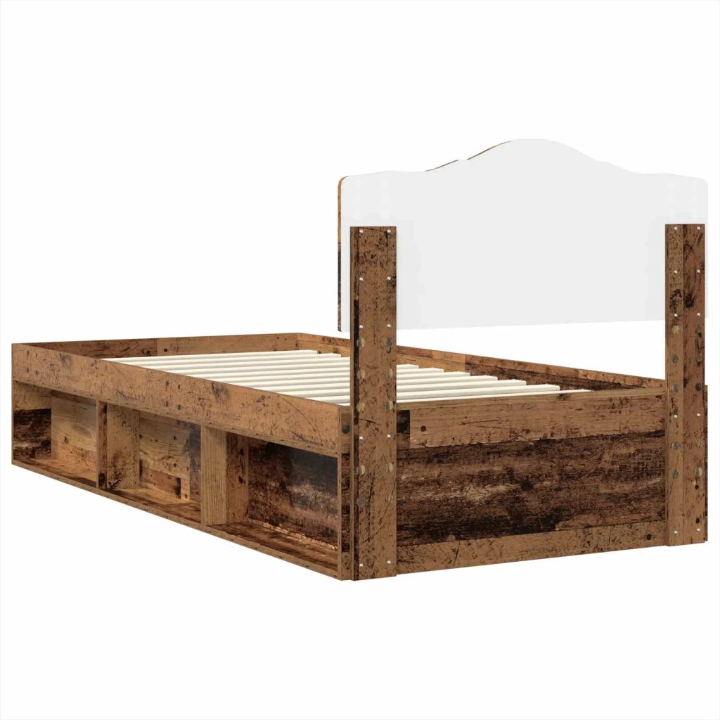 Struttura del letto Legno vecchio 90 x 200 cm Pino massello 3412950