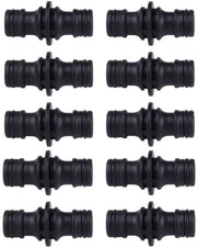 Connettore per tubi da giardino doppio - 10 pezzi - Connettore per tubi da giardino - Connettore robusto in plastica - Connettore acqua-tetto - Connettore per tubi da giardino doppio 

Modello: Slangconnector Dubbel