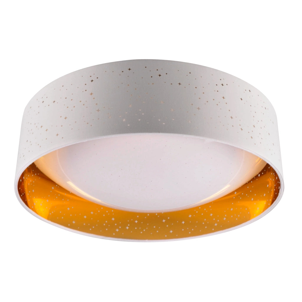 Plafoniera LED Polux Tuluza bianco oro 24W 4000K Ø40cm