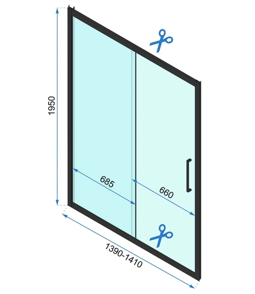 Cabina Doccia Rapid Slide Chrom 130x80