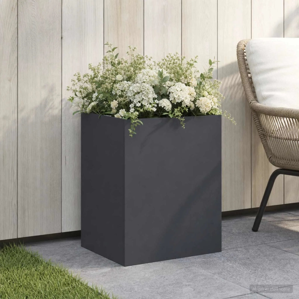 Vaso da giardino Antracite 40 x 30 x 40 cm 8005474