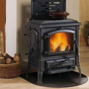 Pedana salvapavimento sotto stufa a legna e pellet in acciaio 70x60 cm