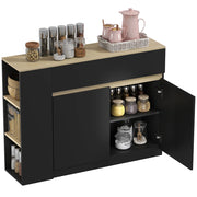 Credenza con cassetti e ante ¨C zephmum ¨C 110x29.5x82 cm nero