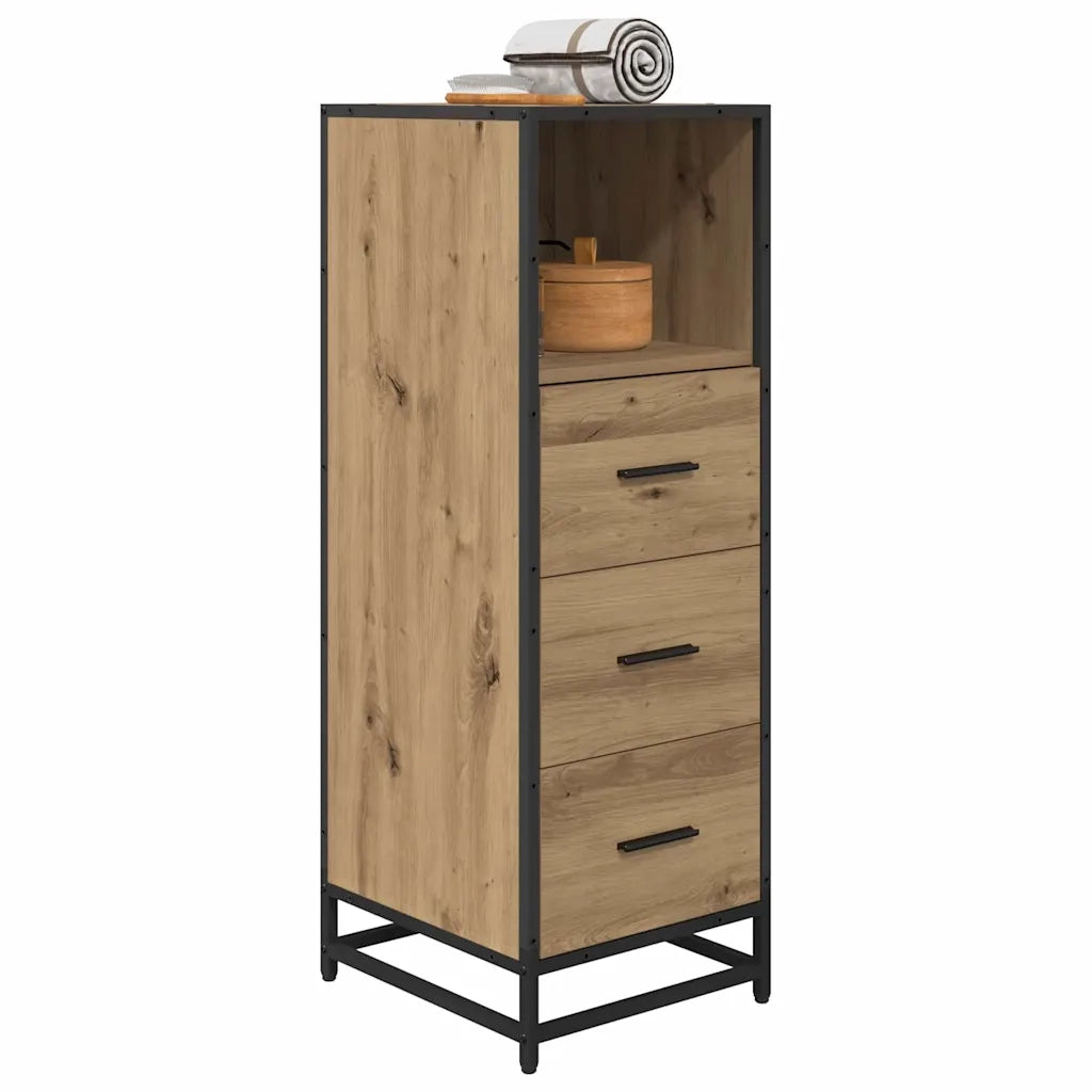 Set di mobili per il bagno con cassetto Rovere artigianale