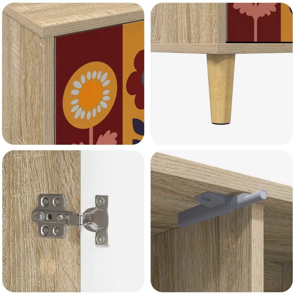 Mobile TV ESSEN 102 x 33 x 50 cm Sonoma Legno ingegnerizzato 8007042