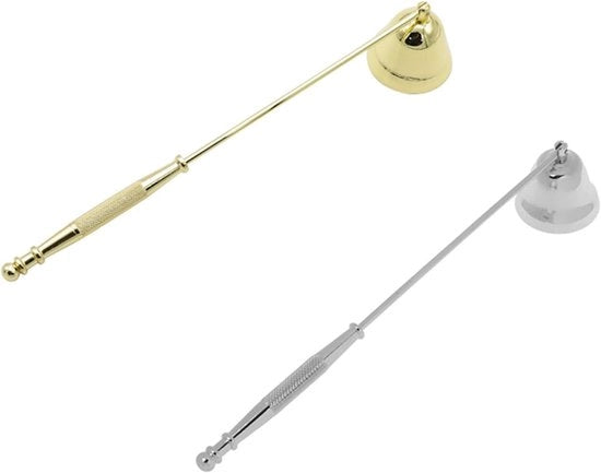 Kit di accenditori per candele 2 pezzi - Accenditori per candele lunghi - Acciaio inossidabile - Maniglia ergonomico - Antiscivolo - Materiale duraturo