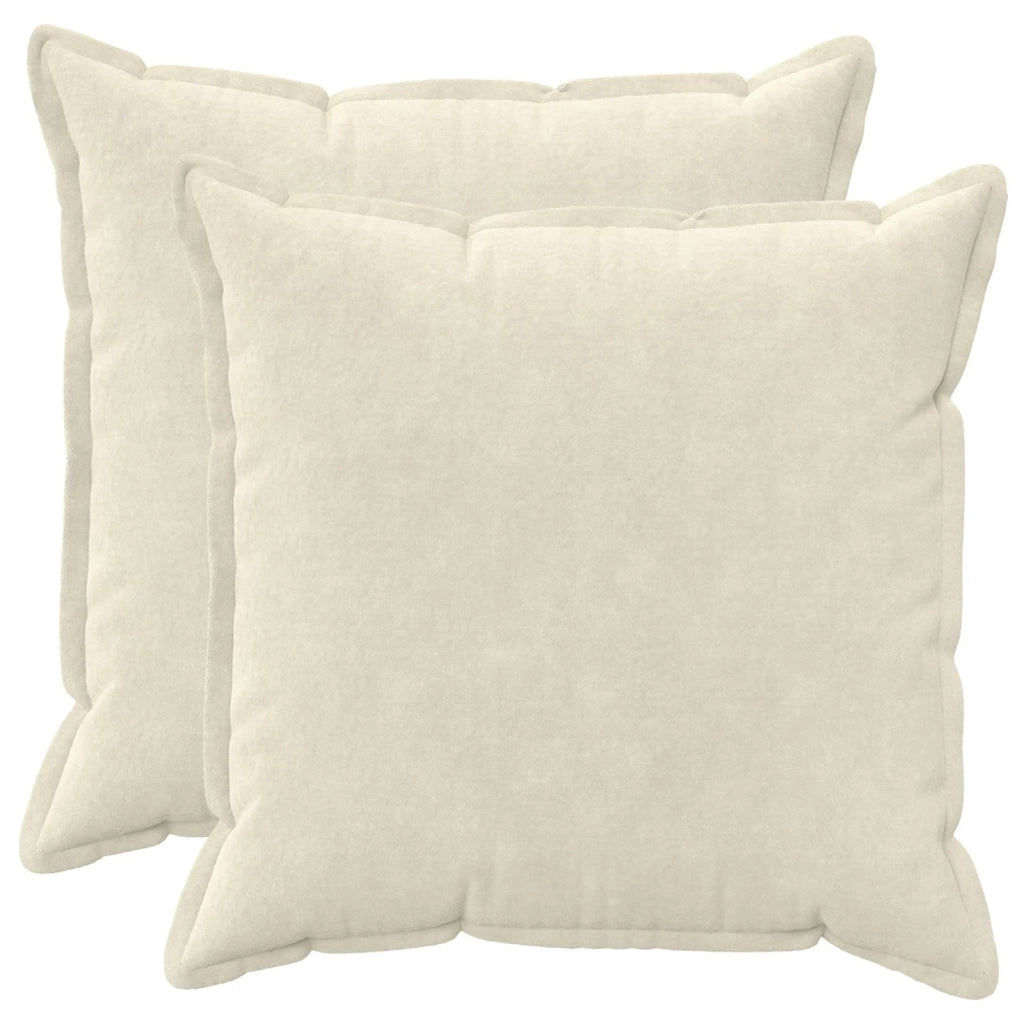 Cuscino con cuscino HOUTEN 2 pz Crema Fleece in microfibra 936172