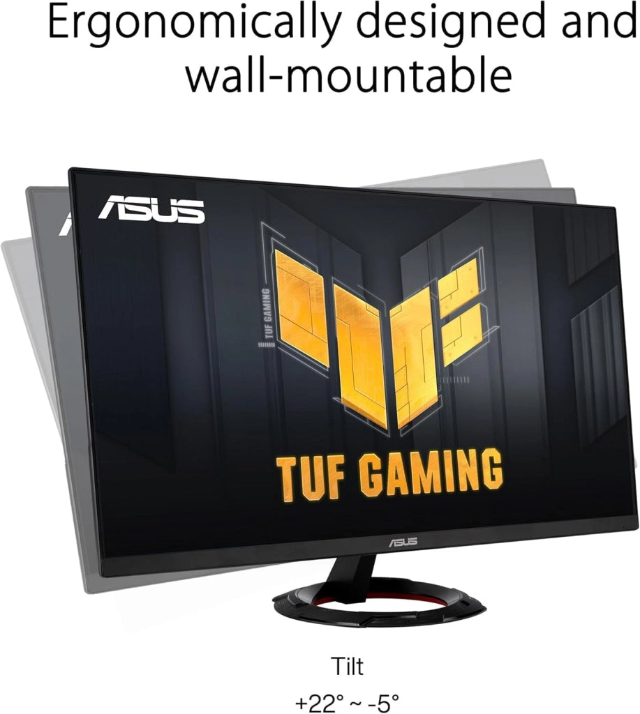 TUF Gaming VG279Q3R Monitor 27", Full HD IPS (1920x1080), 1 ms (GTG), 180Hz, Tecnologia Extreme Low Motion Blur, FreeSync, 100% sRGB, Nero