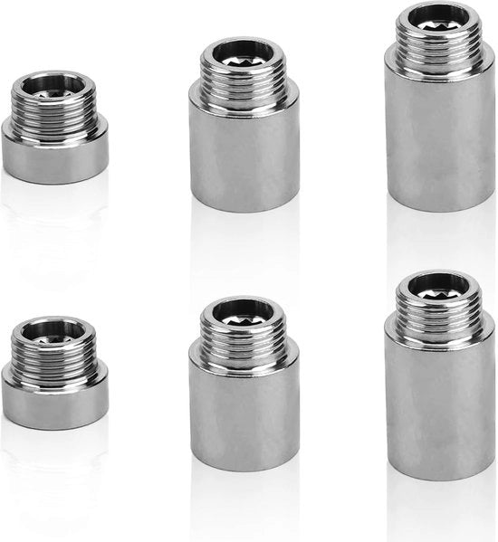 Estensione di rubinetto per doccia 1/2 pollici - Estensione di doccia - Fitting a vite - Estensione di doccia in acciaio inossidabile - Resistente allo sfregamento - Resistente a elevate temperature - Estensione di doccia per doccia
