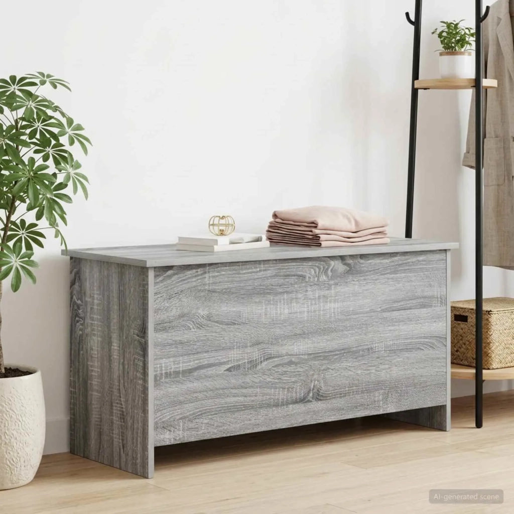 Cassa di stoccaggio Sonoma grigio 100 x 40 x 50 cm 8011272