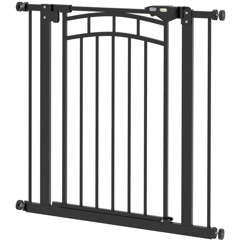 Cancelletto di sicurezza per cani estensibile ¨C Xylo ¨C doppia chiusura 74-80x76 cm nero