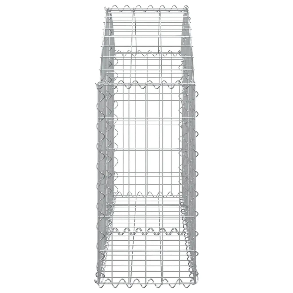Cesto Gabbione ad Arco 100x30x60/80 cm Ferro Zincato 153423