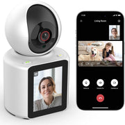 Trade Shop - Telecamera Intelligente Per Videochiamate Wifi Monitor Rilevamento Movimento Sorveglianza -