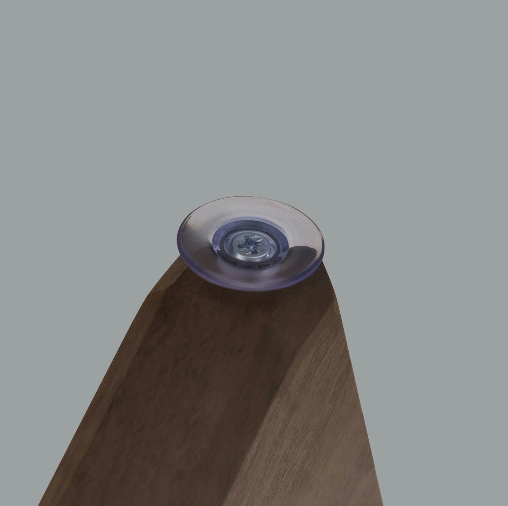 Tavolino da caffè rotondo 88.5x88.5x12.5 cm con piano in vetro temperato; MDF e vetro noce