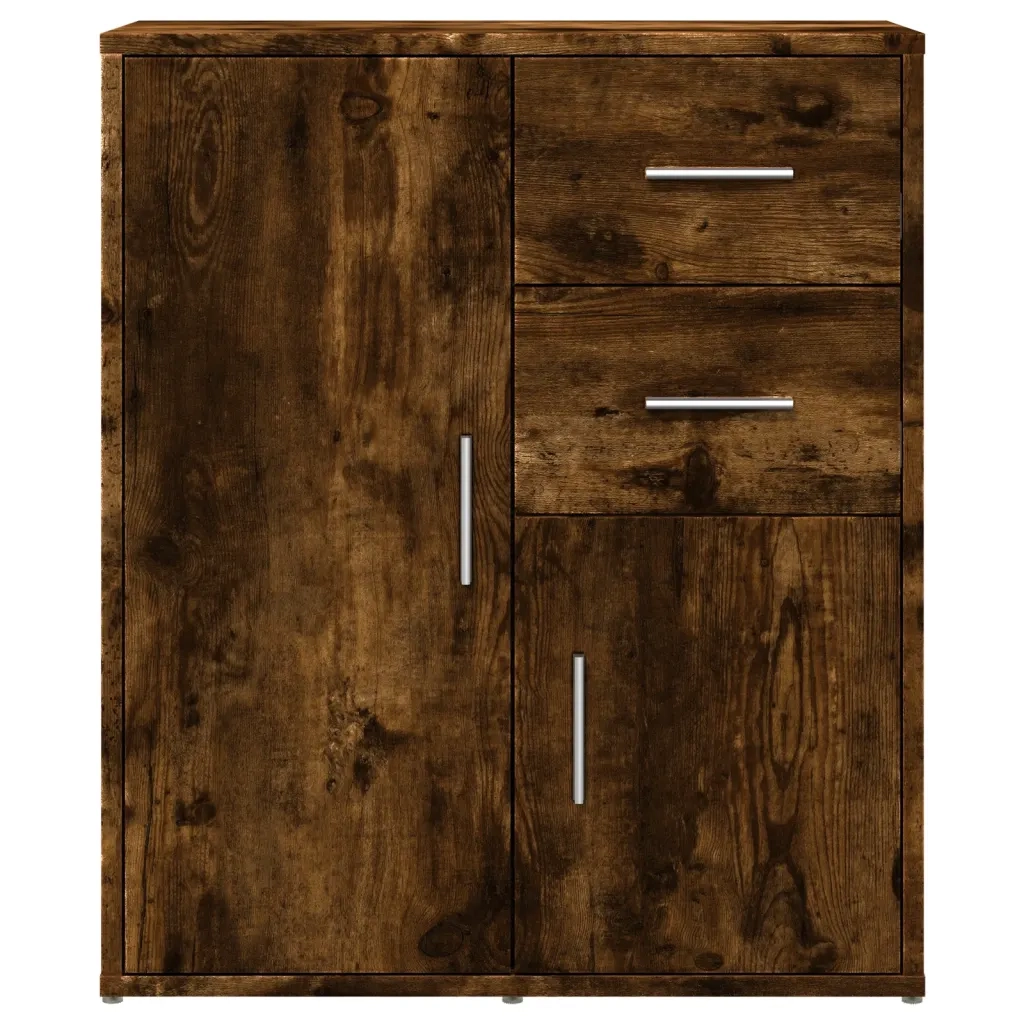 Credenza Rovere Fumo 60x31x70 cm in Legno Multistrato 840482