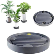 Rotatore per piante in plastica Ø 31 cm portata 75 kg con ruote universali grigio per base per vaso di piante interna ed esterna 1 pezzo