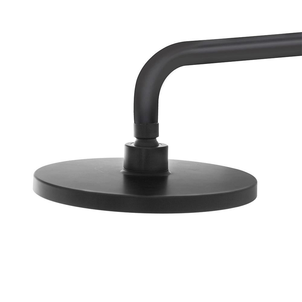 Soffione doccia Ø 20 cm in finitura nero anticalcare Hidra