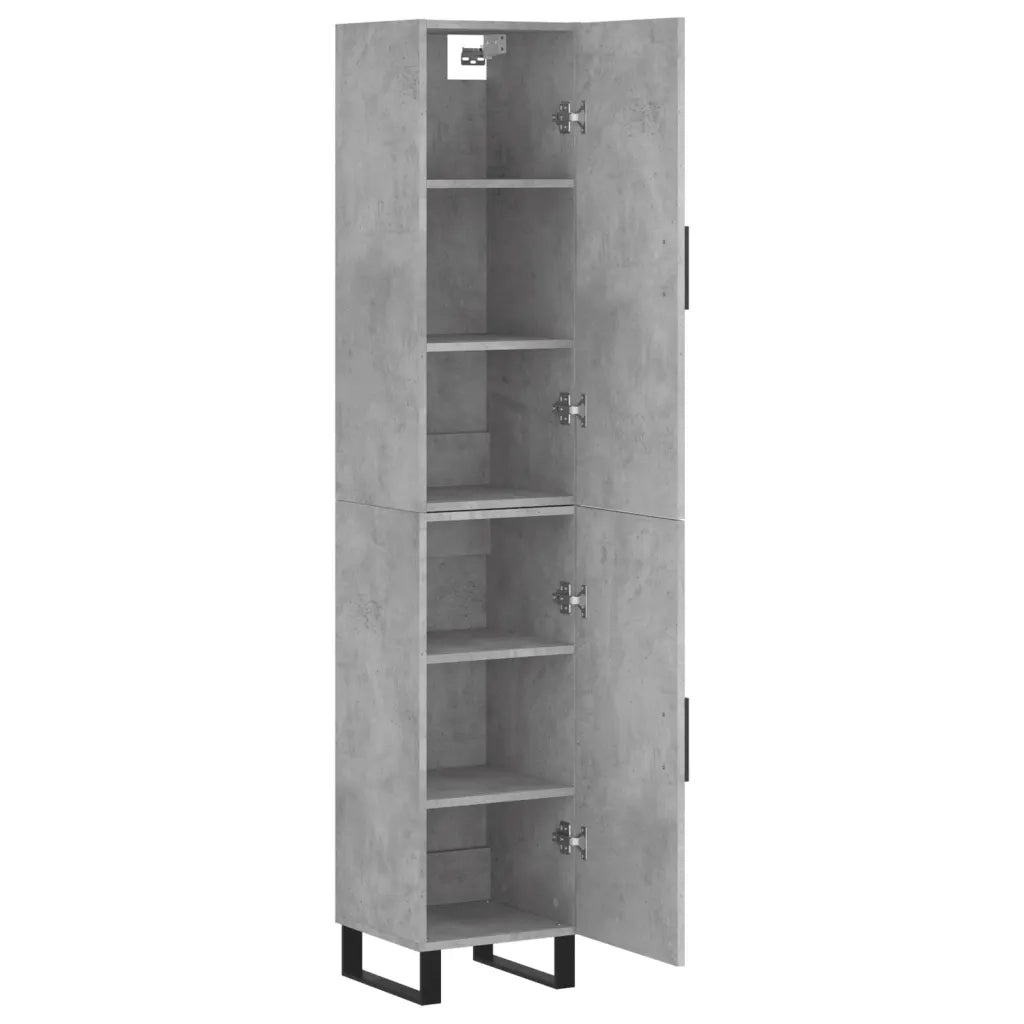 Credenza Grigio Cemento 34,5x34x180 cm in Legno Multistrato 3198813