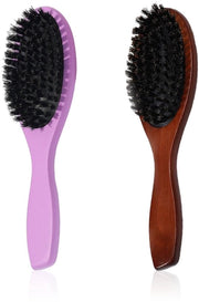 Kit di due supporti per capelli in legno di lotus - massaaggio con pelle di capra - 2 pezzi - resistenti all'usura - trattati con olio lotus - antibatterico e igienico