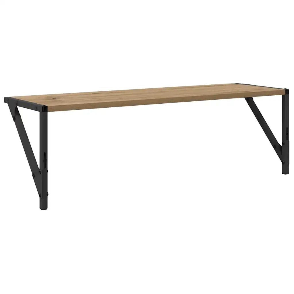 Scaffali da parete 2 pcs Rovere artigianale 80 x 25 x 25,5 cm 882860