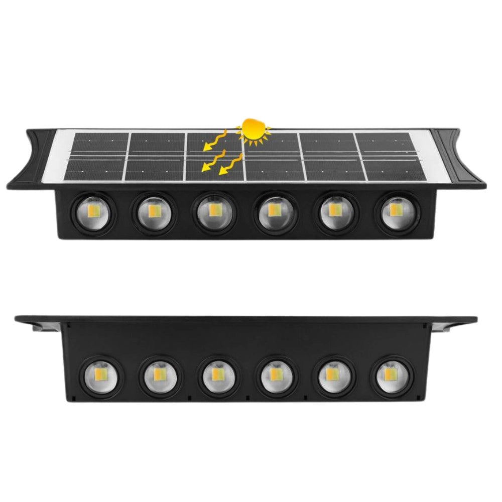 Trade Shop - Applique Parete Lampada Da Esterno Ricarica Solare Bidirezionale Impermeabile Meq-fo-12 -