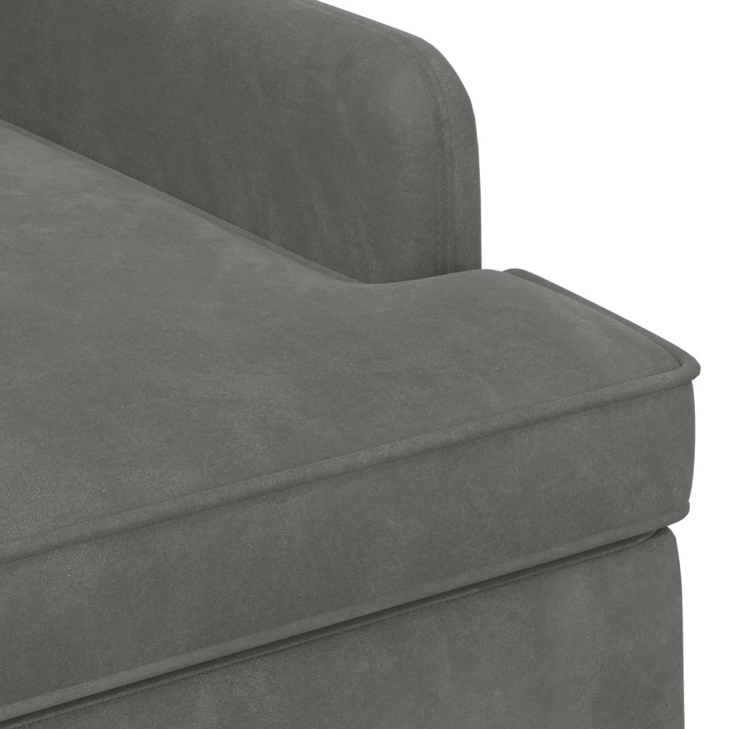 Loveseat con bottoni imbottiti Grigio Scuro 111 x 65 x 79 cm 42041844
