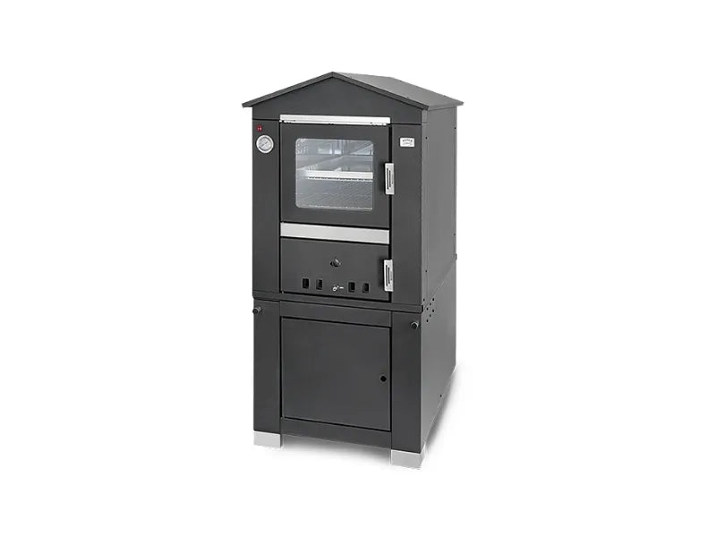 Forno a legna Domus 45x80cm antracite Clementi senza canna fumaria