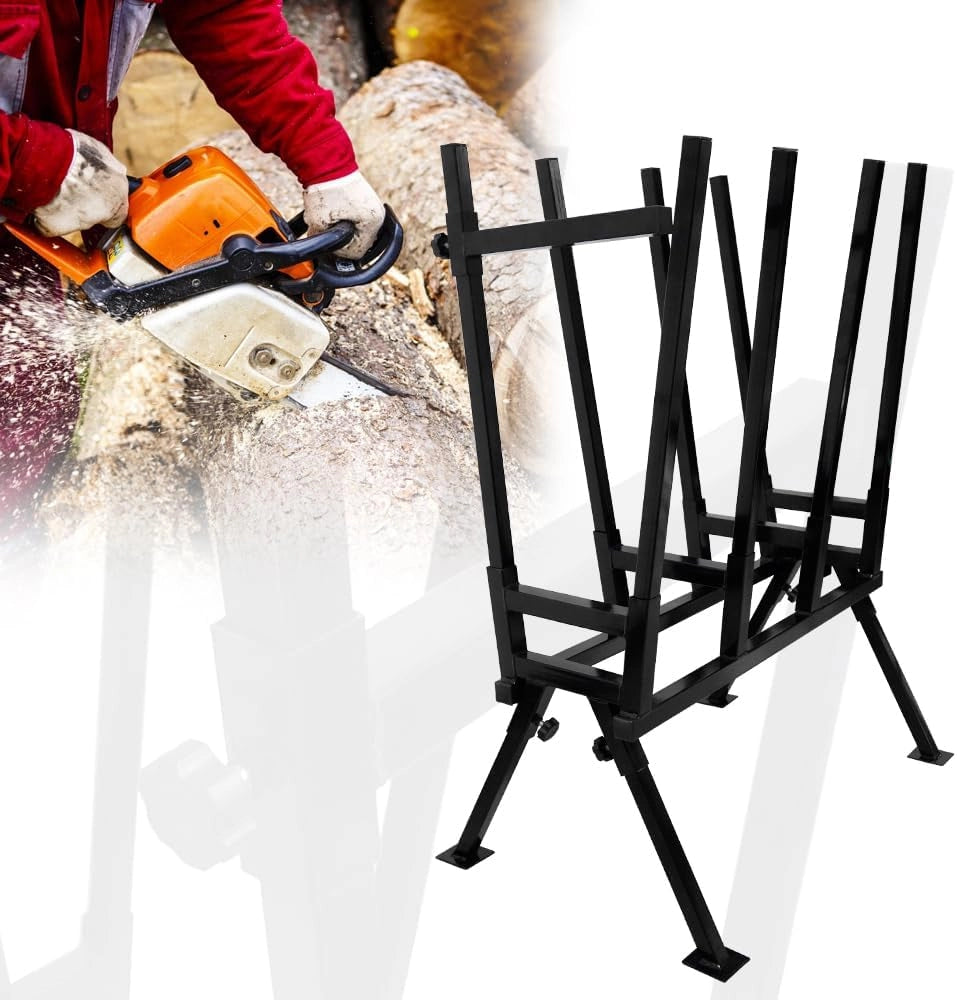 Cavalletto per seghe a mano, colore nero, 77 x 53 x 102 cm