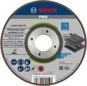 Disco da sbavo Bosch Expert for Inox Ø115 x 3,0 mm 2608602217