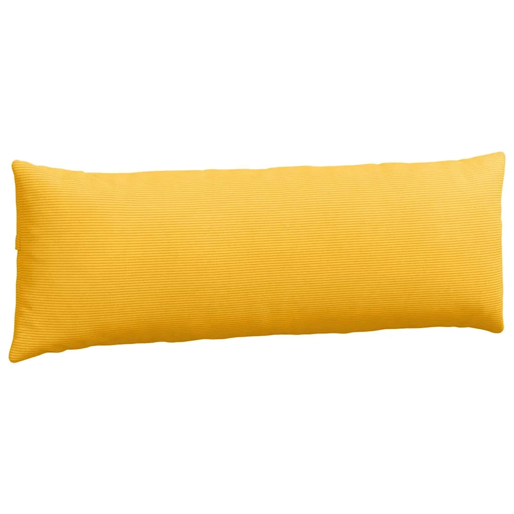 Cuscini da Divano 2 pz | Cuscini per sedie Giallo Chiaro 120 x 40 cm