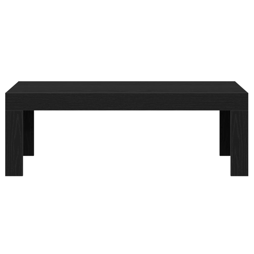 Tavolino da caffÃ¨ Nero Rovere 102x50x35 cm Legno ingegnerizzato