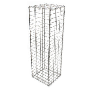 Gabbione metallico 100x30x30 cm ø 4 mm Gabbia sassi per recinzioni, muri di sostegno