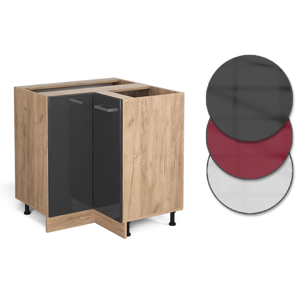 Vicco Mobile ad angolo cucina Antracite lucido 75.6 cm PL Marmo