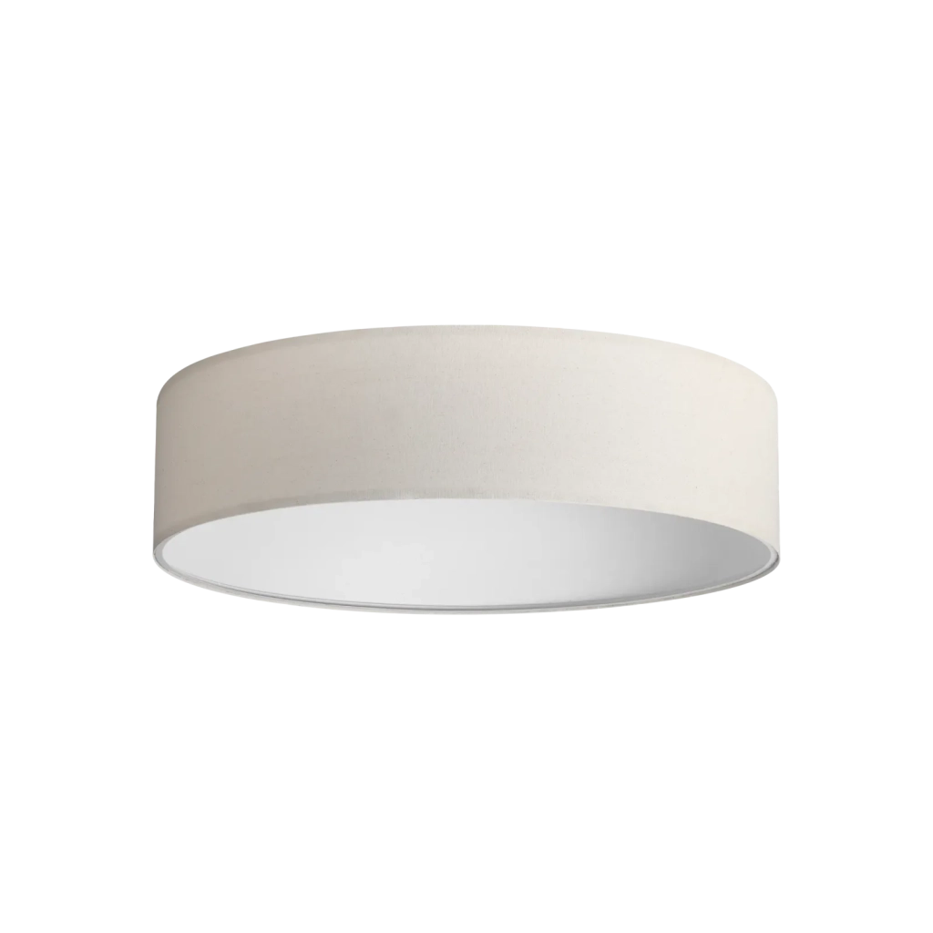 SET UP PARALUME SLIM D.70CM IN TESSUTO E PVC PER LAMPADARIO A SOFFITTO BEIGE