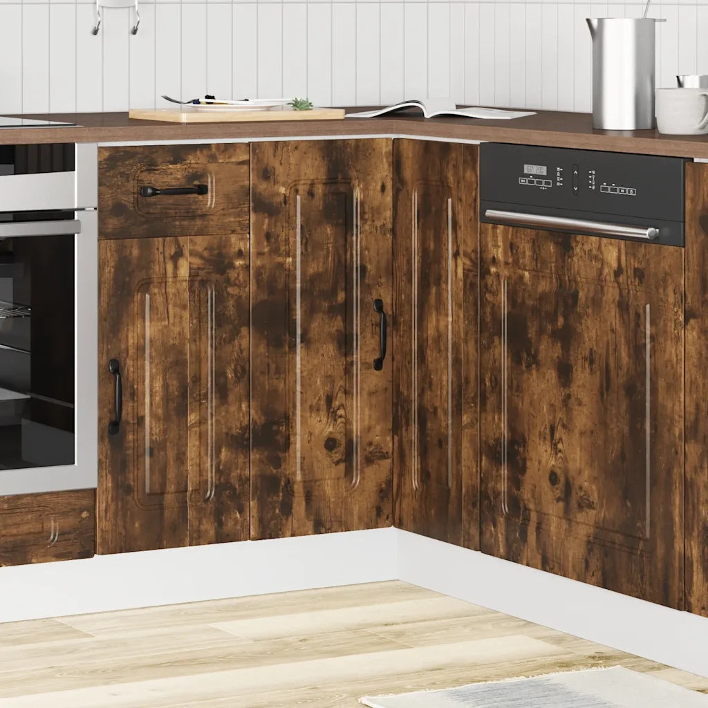 Mobile Base ad Angolo Cucina-Base ad Angolo Cucina Kalmar Rovere Artigianale 372719