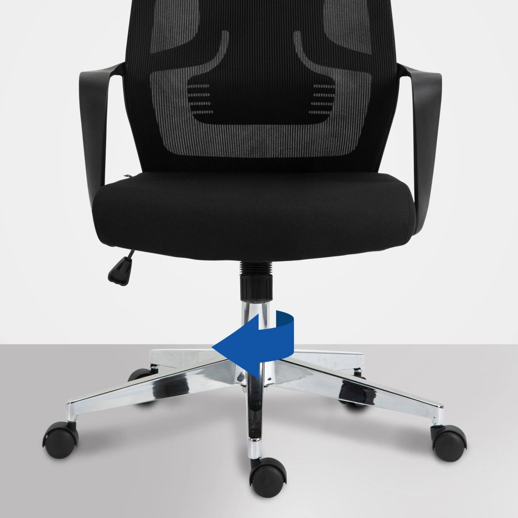 Sedia da ufficio Kanab nero