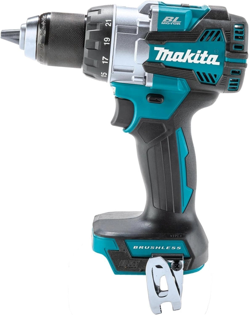 Makita DDF489Z Trapano Avvitatore a Batteria 18V Brushless 2 Velocita' Meccaniche 21 Livelli di Coppia Mandrino 13 mm Luce LED XPT Protezione Polvere Acqua colore Verde