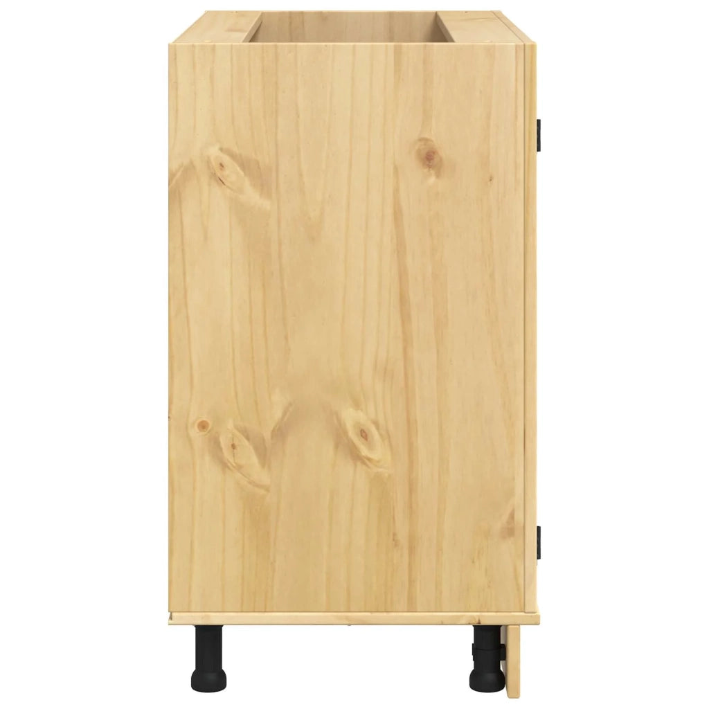Armadietto SKI Marrone Miele 80 x 46 x 81,5 cm Pino massello