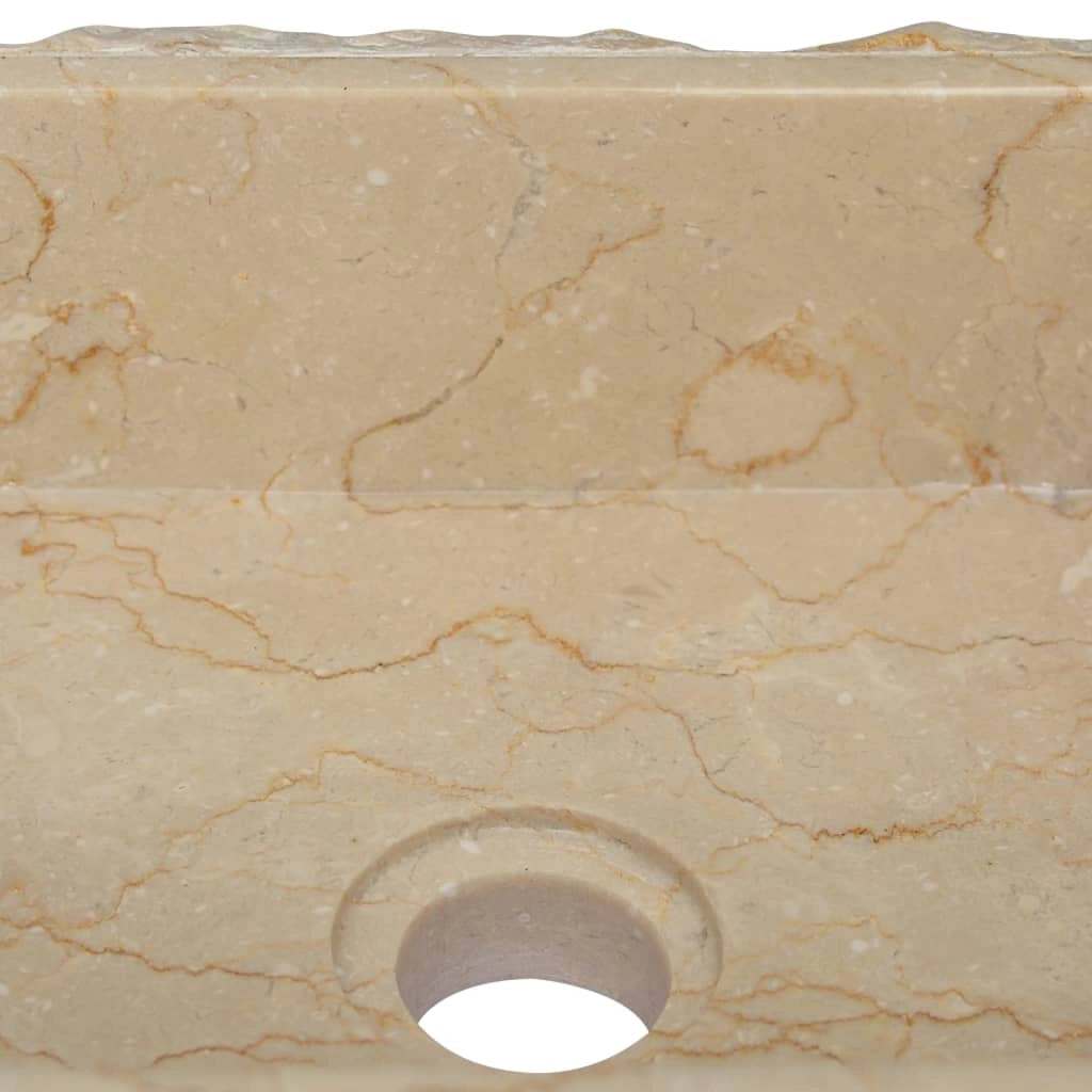 Lavandino da bagno lavabo da appoggio lavabo da WC lavabo da bagno lavabo da interno 30 x 30 cm marmo crema 02_0002818