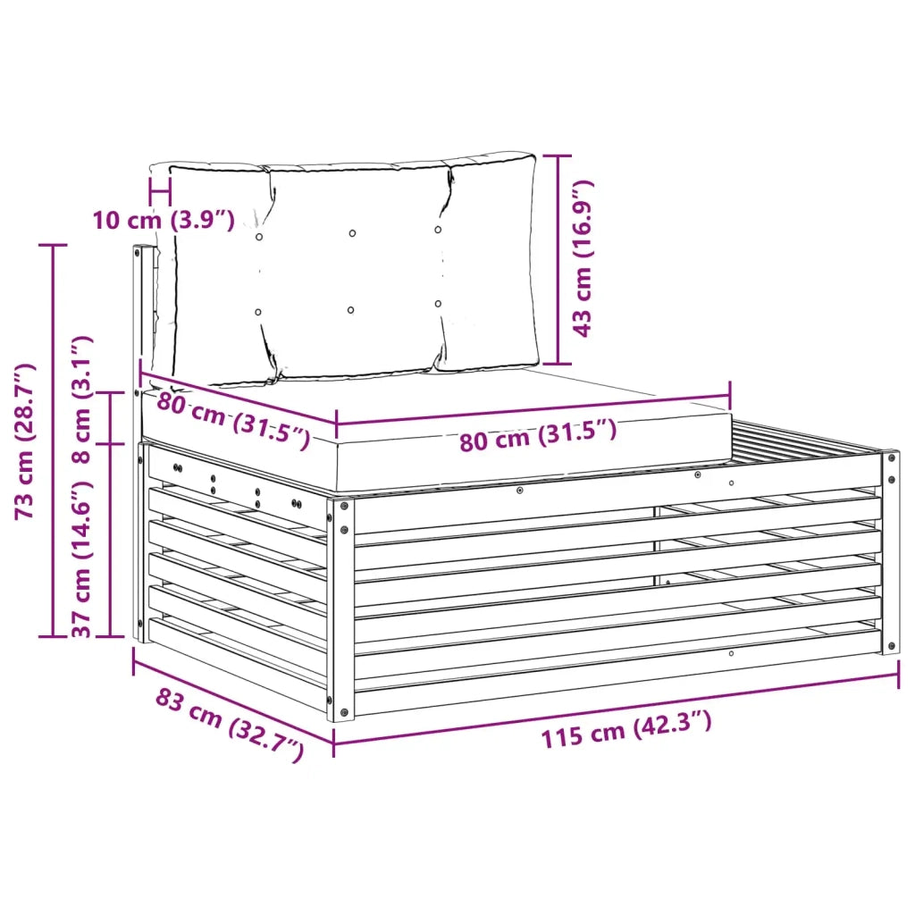 2 pz Set di divani da esterno Poliestere Bianco 3391107