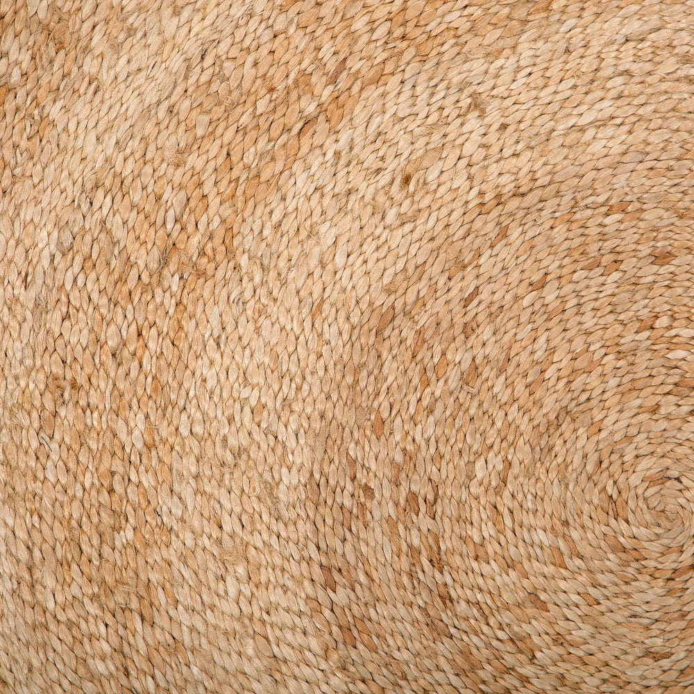 Tappeto Beige Rotondo 140 cm Boho Rustico Spirale Intrecciata Intrecciato Juta Naturale Soggiorno Camera Da Letto Sala Da Pranzo