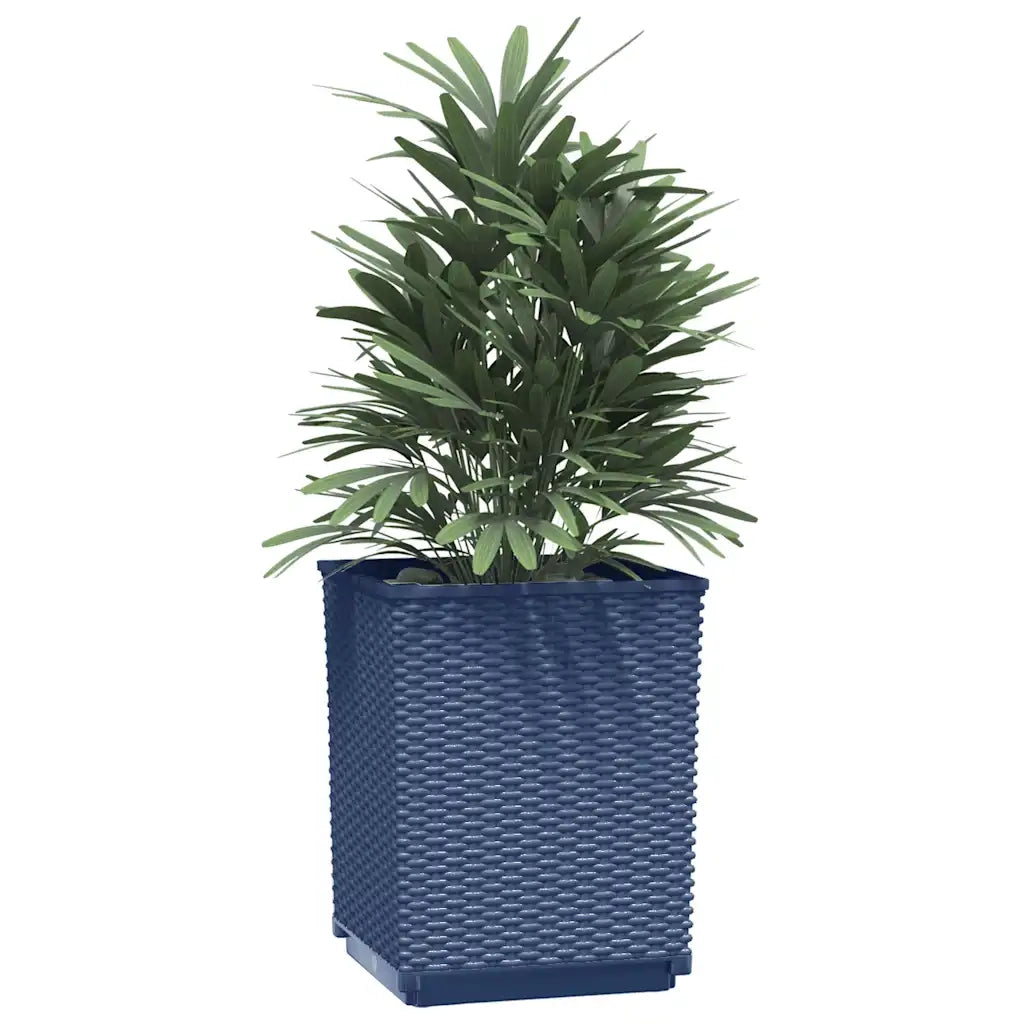 Fioriere 2 pz Grigio Blu 30x30x37 cm in Polipropilene 364180