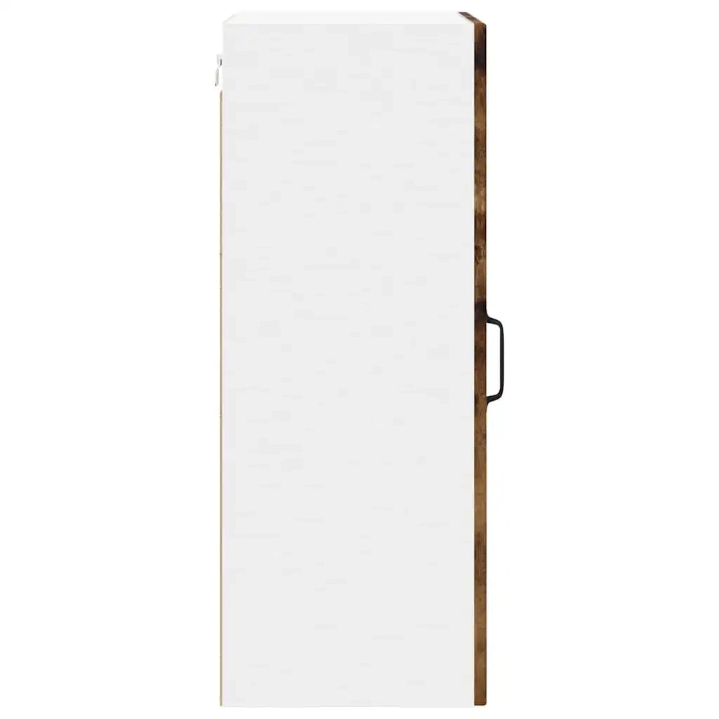 Mobile in vetro da parete LUCCA 2 pcs Rovere Fumo