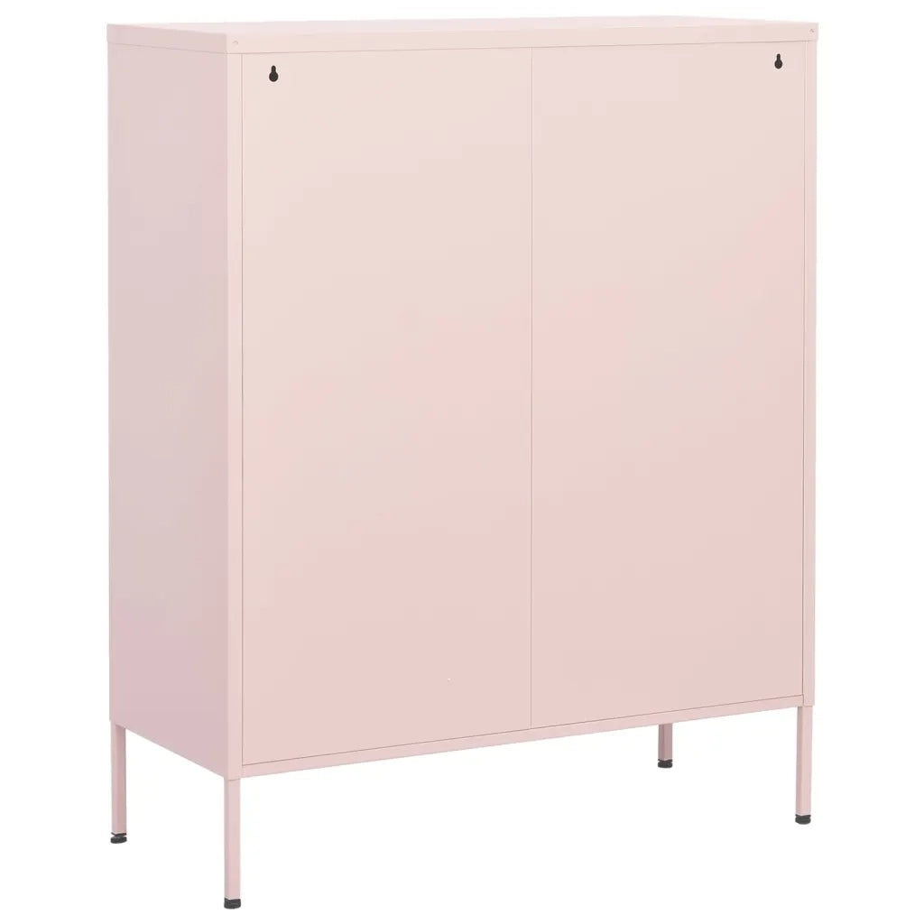 Armadietto Rosa 80x35x101,5 cm in Acciaio 336166