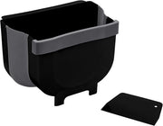 Contenitore di rifiuti a 5 litri per cucina esterna - Opvoudbare, inclusa grattugia - Nero